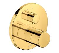 Duravit - Mitigeur thermostatique encastré, 2 sorties, doré TH4200014034