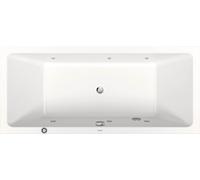 Duravit No.1 baignoire balnéo encastrée, rectangulaire, 1800x800mm, Jet Protect, 2 pans de dos, blanc, 760492000JP1000