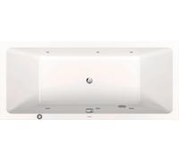 Duravit No.1 baignoire balnéo encastrée, rectangulaire, 1800x800mm, Jet Protect, 2 pans de dos, blanc, 760492000JP1000