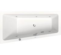 Duravit No.1 baignoire balnéo encastrée, trapèze, 1500x800mm, Jet Protect, 1 inclinaison du dossier à gauche, blanc, 760504000JP1000