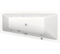 Duravit No.1 baignoire balnéo encastrée, trapèze, 1600x850mm, Jet Protect, 1 inclinaison du dossier à droite, blanc, 760507000JP1000