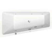 Duravit No.1 baignoire balnéo encastrée, trapèze, 1600x850mm, Jet Protect, 1 inclinaison du dossier à gauche, blanc, 760506000JP1000