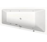 Duravit No.1 baignoire balnéo encastrée, trapèze, 1700x1000mm, Jet Protect, 1 inclinaison du dossier à droite, blanc, 760509000JP1000