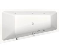 Duravit No.1 baignoire balnéo encastrée, trapèze, 1700x1000mm, Jet Protect, 1 inclinaison du dossier à gauche, blanc, 760508000JP1000