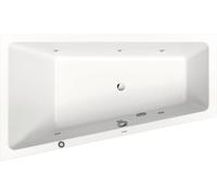 Duravit No.1 baignoire balnéo encastrée, trapèze, 1700x1000mm, Jet Protect, 1 inclinaison du dossier à gauche, blanc, 760508000JP1000