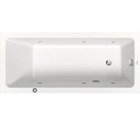 Duravit No.1 baignoire pour WC encastrée, rectangulaire, 1600x700mm, Jet Protect,1 pente de dossier, blanc, 760488000JP1000