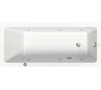 Duravit No.1 baignoire pour WC encastrée, rectangulaire, 1600x700mm, Jet Protect,1 pente de dossier, blanc, 760488000JP1000
