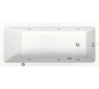 Duravit No.1 baignoire pour WC encastrée, rectangulaire, 1700x750mm, Jet Protect,1 pente de dossier, blanc, 760490000JP1000