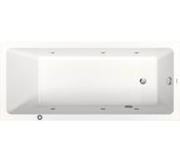 Duravit No.1 baignoire pour WC encastrée, rectangulaire, 1800x800mm, Jet Protect,1 pente de dossier, blanc, 760491000JP1000