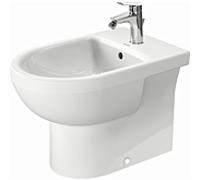 Duravit No. 1 debout Bidet 2296100000 37x57cm, avec trou pour robinetterie, trop-plein, rangée de trous pour robinetterie, blanc