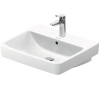 Duravit No.1 lavabo, 1 trou de robinetterie, avec trop-plein, 550x460mm, partie inférieure vitrifiée, 2375550000