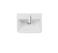 Duravit No.1 lave-mains, avec trou pour robinetterie, avec trop-plein, 500x400, dessous émaillé, blanc, 0743500000