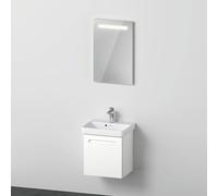 Duravit No.1 ensemble de meubles 500, y compris lavabo, meuble sous-lavabo avec butée à gauche, miroirs, N10151L18180000