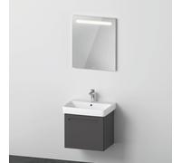 Duravit No.1 Ensemble de meubles 600, comprenant lavabo, meuble sous-lavabo, miroir, tiroir intérieur, découpe siphon, N10164049490000