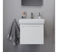 Duravit No.1 bâti-support pour lavabo suspendu, 1 tiroir, 540x426x478mm, avec découpe pour siphon et tiroir intérieur, N14381018180000, Couleur: Décor blanc mat