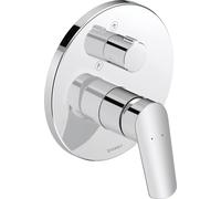 Duravit No.1 Mitigeur monocommandé encastré pour douche, 2 consommateurs, chrome brillant, N14210012010