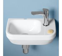 Duravit Vanne de lavabo No.1 N11080002010 – céramique 90° chromé, saillie 90 mm, sans vidage