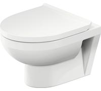 Duravit No.1 WC suspendu Compact, rimless, 365x480mm, sortie horizontale, 2575090000, Couleur: Blanc