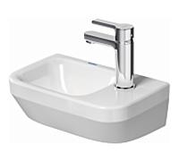 Duravit non. 2000 lave-mains 07453600412 36x22cm, trou à droite , sans trop-plein, avec rangée de trous pour robinetterie, blanc