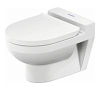 Duravit non. 2000 mural washdown WC 2574092000 32,5x48cm, 4,5 l, sans rebord, blanc Hygiene Glaze