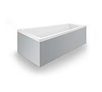 Duravit non. baignoire trapézoïdale 2000 700504000000000 150 x 80 x 46 cm, version à encastrer, avec dossier incliné à gauche, blanc