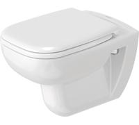 Duravit Pack WC suspendu D-Code 457009 - cuvette Rimeless + abattant frein de chute - Blanc