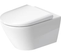 Duravit Pack WC suspendu D-Neo - cuvette Rimeless fixation invisible + abattant frein de chute - Blanc