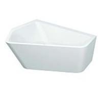 Baignoires Duravit Paiova 5-angle, angle à gauche, avec revêtement acrylique sans soudure et bâti-support, 1770x1300mm, blanc, 700394000000000