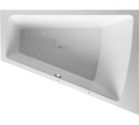 Duravit Paiova Bain à remous, à encastrer, simple dos à droite, bâti-support, garniture de vidage et de trop-plein chromée, Combi-Système E, 1800x1400mm, 760217000CE1000