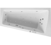 Duravit Paiova Bain à remous, à encastrer, simple dos à droite, bâti-support, garniture de vidage et de trop-plein chromée, Combi-Système E, 1700x1000mm, 760213000CE1000