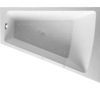 Duravit Paiova Bain à remous, à encastrer, simple dos à droite, bâti-support, vidage et trop-plein chromés, Air-System, 1700x1300mm, 760215000AS0000