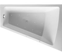 Duravit Paiova Bain à remous, à encastrer, simple dos à droite, bâti-support, vidage et trop-plein chromés, Air-System, 1700x1300mm, 760215000AS0000