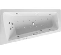 Duravit Paiova Bain à remous, à encastrer, simple dos à gauche, bâti-support, garniture de vidage et de trop-plein chrome, Combi-Système P, 1700x1000mm, 760212000CP1000