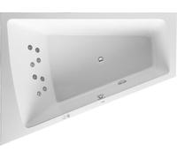 Duravit Paiova Bain à remous, à encastrer, simple dos à gauche, bâti-support, garniture de vidage et de trop-plein chromée, système Jet, 1800x1400mm, 760216000JS1000