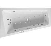 Duravit Paiova Bain à remous, à encastrer, simple dos à gauche, bâti-support, garniture de vidage et de trop-plein chrome, Combi-Système E, 1700x1000mm, 760212000CE1000