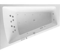 Duravit Paiova Bain à remous, à encastrer, simple dos à gauche, bâti-support, vidage et trop-plein chromés, système Combi E, 1700x1300mm, 760214000CE1000