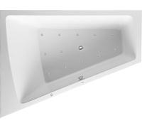 Duravit Paiova Bain à remous, à encastrer, simple dos à gauche, bâti-support, vidage et trop-plein chromés, Air-System, 1700x1300mm, 760214000AS0000