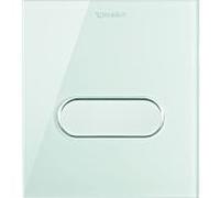 Duravit Plaque de déclenchement DuraSystem WD5005012000 14,05 x 15,7 mm, verre, blanc , pour Urinal