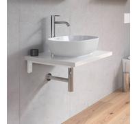 Duravit Plinero Plan de toilette avec vasque Luv, 0379502600+PL8201022220000+2#BN000001,