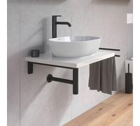 Duravit Plinero Plan de toilette avec vasque Luv, 0379502600+PL8201022220000+2#BN000002,