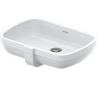 Duravit Qatego lavabo 48x32 cm rectangulaire sous plan blanc brillant 0398480028