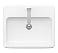 Duravit Qatego lavabo à encastrer 2396552027 avec HLB, HL 1, avec ÜL, blanc HG, HYG