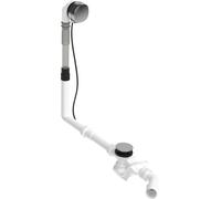 Duravit Quadroval set de vidage et de trop-plein avec bec de baignoire 792203, chrome, 792203000001000