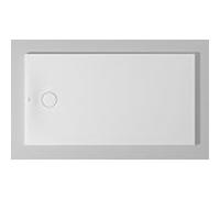 Duravit Receveur de douche rectangulaire Tempano 720200000000000 140 x 75 x 4,5 cm, au ras du sol, blanc