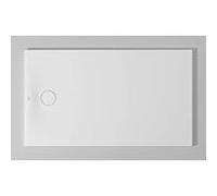 Duravit Receveur de douche rectangulaire Tempano 720201000000001 140 x 80 x 4,5 cm, au ras du sol, antidérapant, blanc
