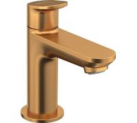 Duravit Robinet sur pied Wave (hauteur du bec 77 mm), mitigeur de lavabo eau froide, robinet d'eau froide, bronze brossé