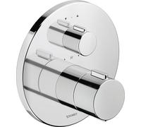 Duravit robinetterie thermostatique, thermostat encastré, 2 consommateurs, rond, TH4200014010, Couleur: chrome