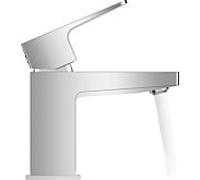 Duravit Manhattan Mitigeur monocommandé pour lavabo S Minusflow, saillie 95 mm, sans garniture découlement, chrome, MH1012002010
