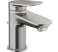 Duravit Mitigeur lavabo Wave WA1010001070, saillie 95mm, garniture découlement, inox brossé