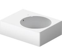 Duravit Scola lavabo, 615x460mm, avec trop-plein, 1 trou de robinetterie percé, position du bassin à droite, 0685600011